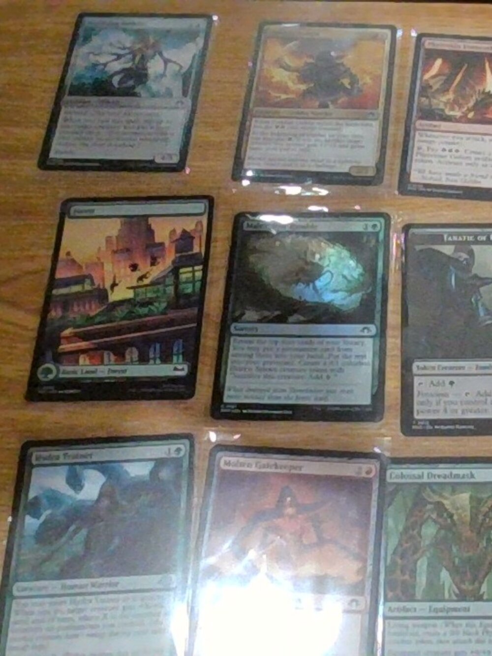 16 Magic the Gathering cards.